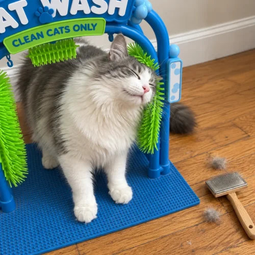Tervilo Cat Wash Self-Grooming Arch photo review