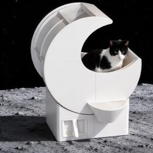 Manual No-Electricity Eco Cat Litter Box – Classic